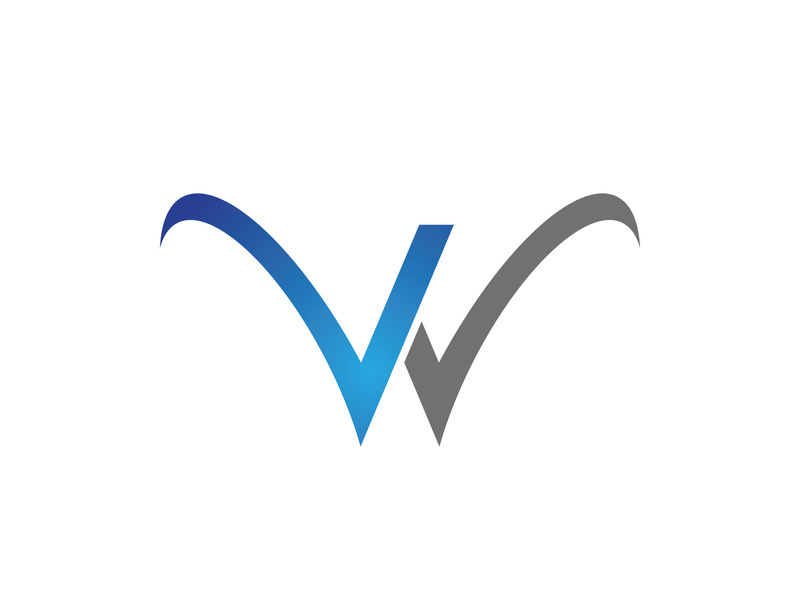 W Letter vector illustration icon Logo Template