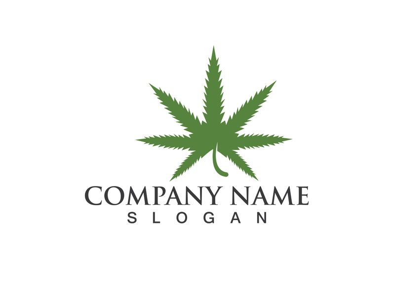 Canabis leaf vector illustration icon