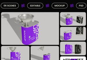 Coffee Can Funnel Mockup