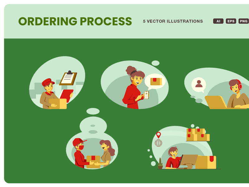 Ordering Process Illustration