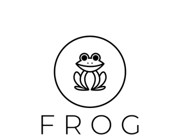 frog logo simple vector design template preview picture