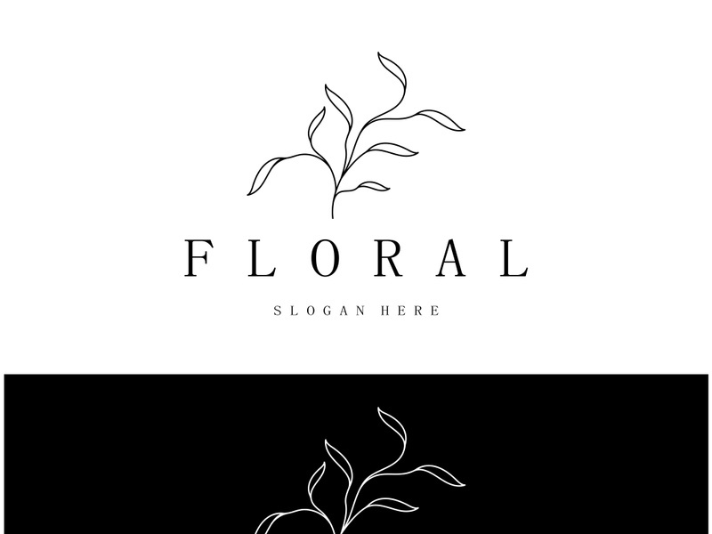 Elegant floral and leaf frame. Delicate botanical vector illustration for labels, spas, corporate identity, and wedding invitations