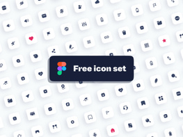 Free icon pack for Figma – 1000+ icons preview picture