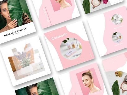 Free Cosmetic Social Media Template