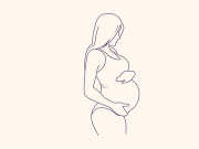 Line art portrait woman, Flower face one line vector illustration