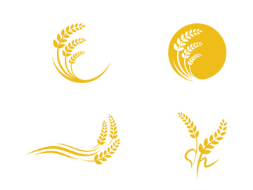 Agriculture wheat rice icon preview picture