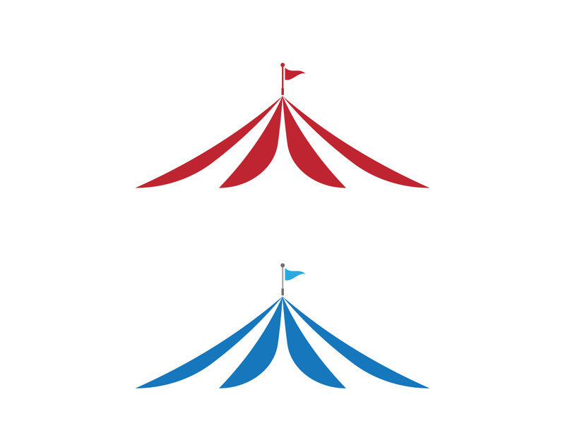 Circus element icon illustration