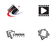 Abstract film icon illustration