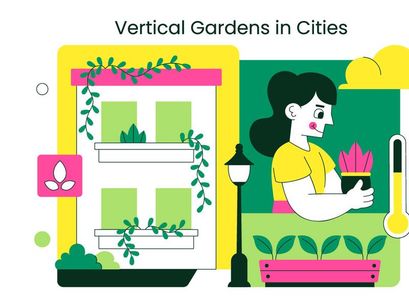 10 Vertical Gardens In Cities Illustration
