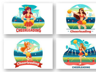 13 Cheerleader Girl Illustration