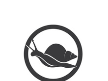 snail animal logo and symbol template