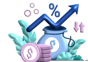 Inflation Business 3d flat Illustration for business finance