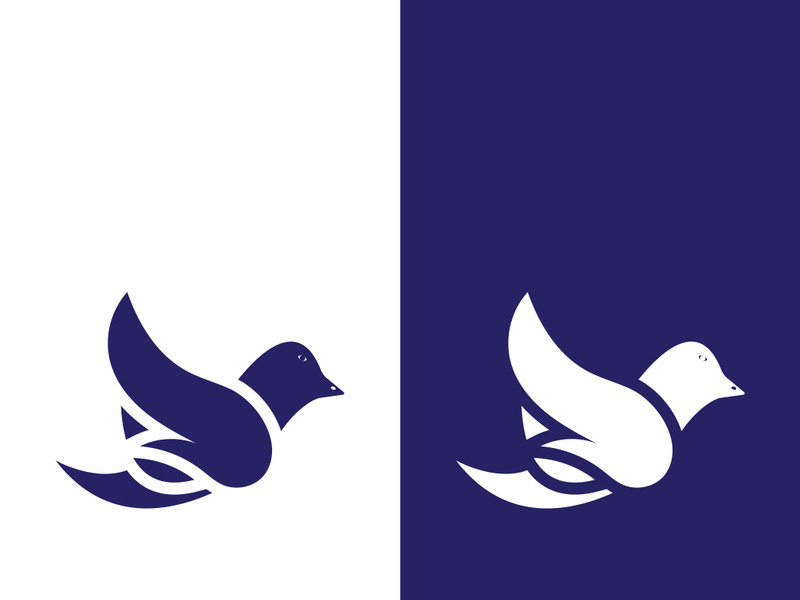 Dove bird logo vector design illustration