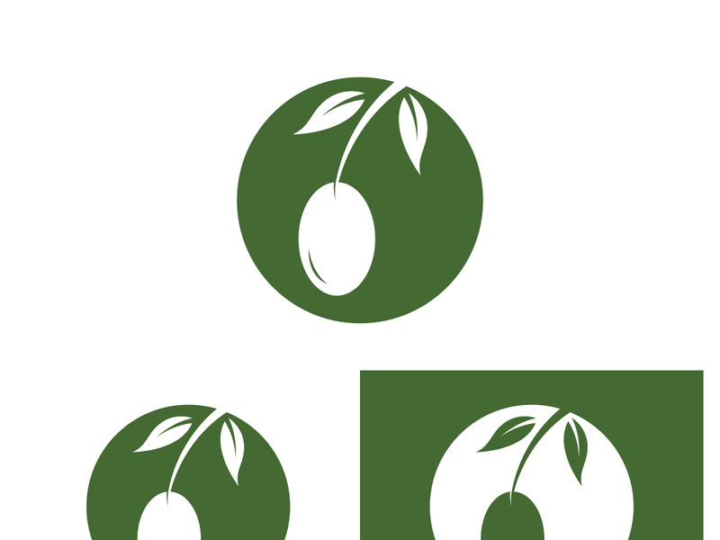 Olive fruit logo design.