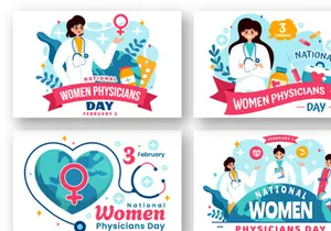 12 National Women Physicians Day Illustration