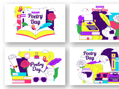 10 World Poetry Day Illustration