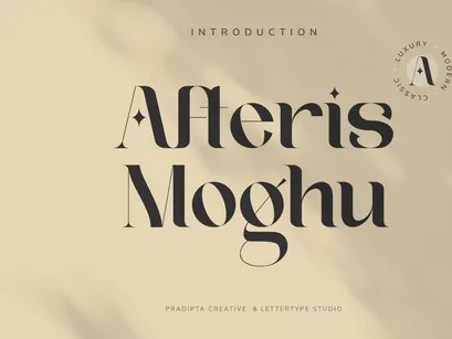 Afteris Moghu Modern/Vintage Font