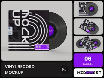 Vinyl Record Mockup preview picture