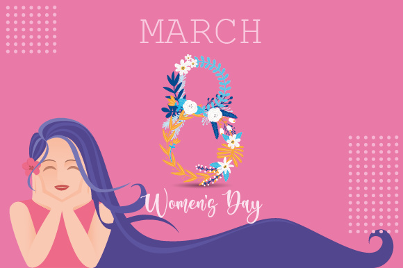 Instagram template, happy women's day 8 march