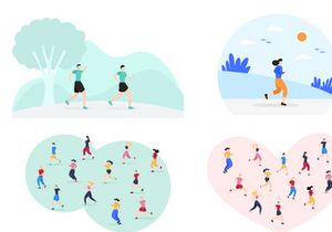 15 Jogging or Running Illustration