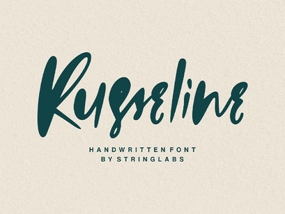 Russeline - Handwritten Font