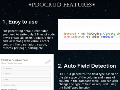 PDOCreator v1.0 – Advanced PHP CRUD application (Form Builder & Database Management)