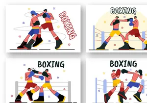 9 Professional Boxing Design Illustration