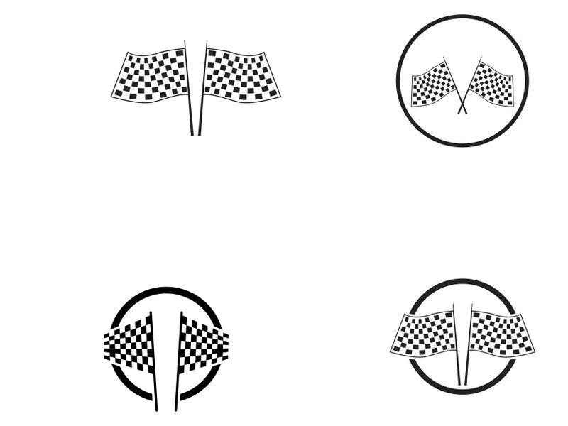 Race flag logo