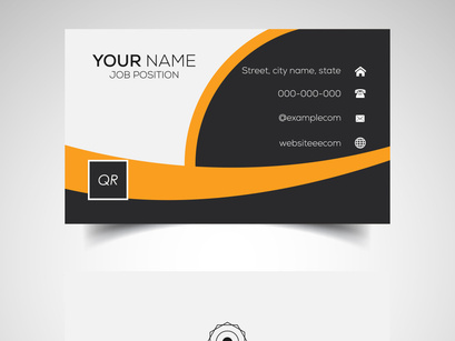 10 Double-sided creative and modern business card template. Vector illustration