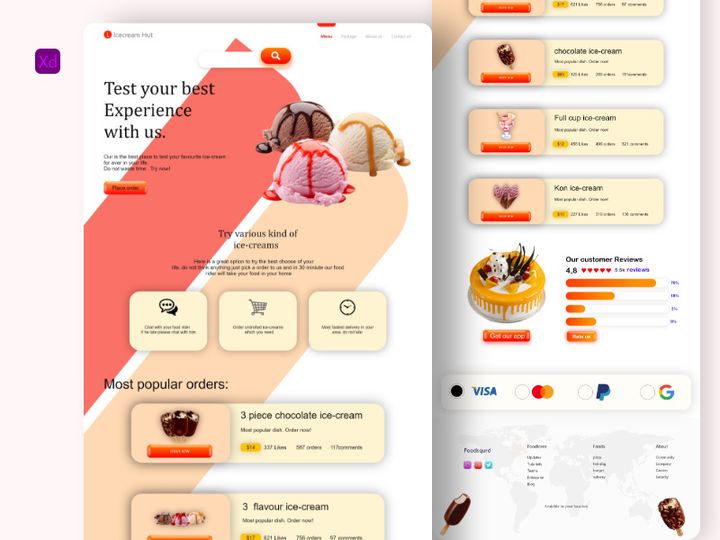 Ecommerce website design (full project).