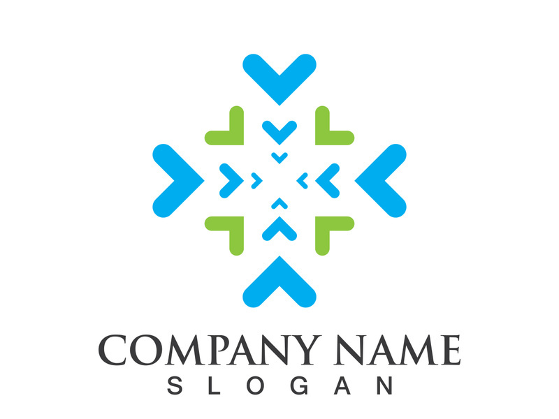 Medical health icon digital logo design vector illustration