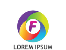 Modern F initial letter logo.