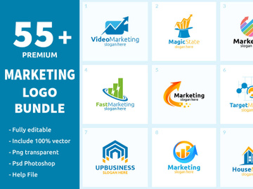 55+ Marketing  Logo Bundle preview picture