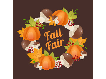 Fall fair social media post mockup preview picture