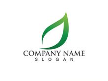 Eco leaf green logo vector