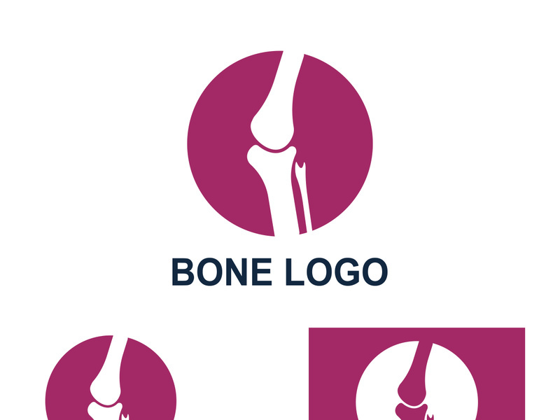 Bone logo design.logo for nursing, medical, orthopedic.