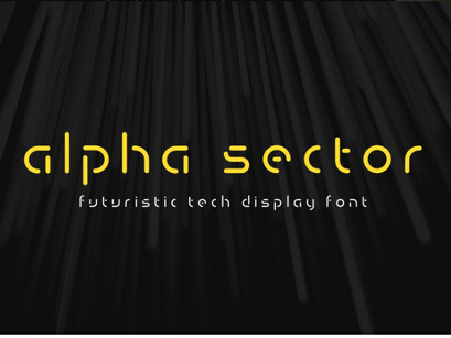 Alpha Sector - Tech Font
