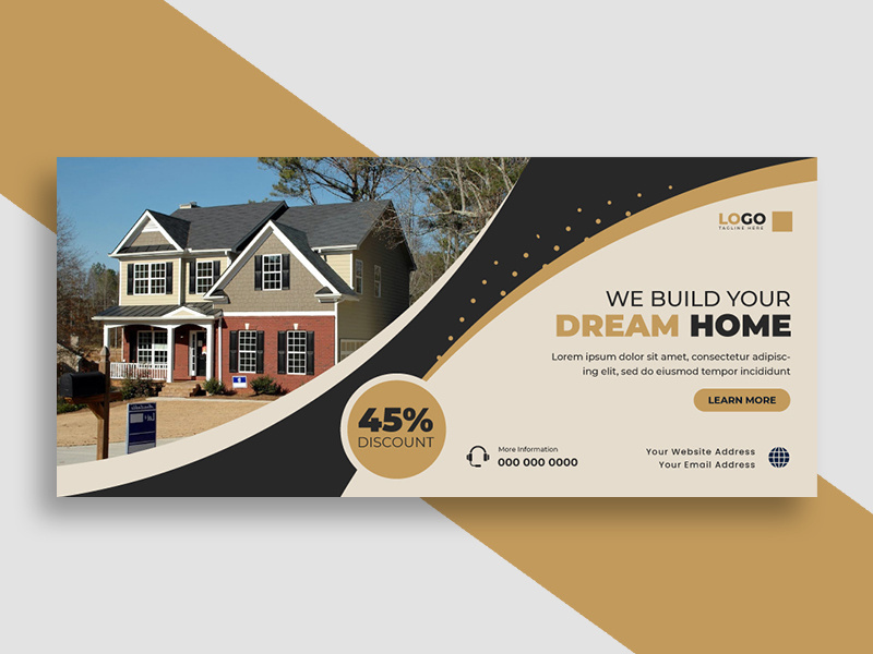 Real Estate Agency Facebook Cover Ver-1