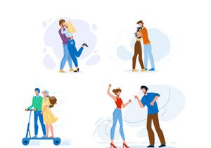 Love couple characters