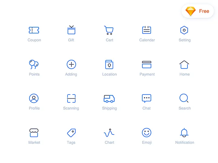 E Commerce icon set