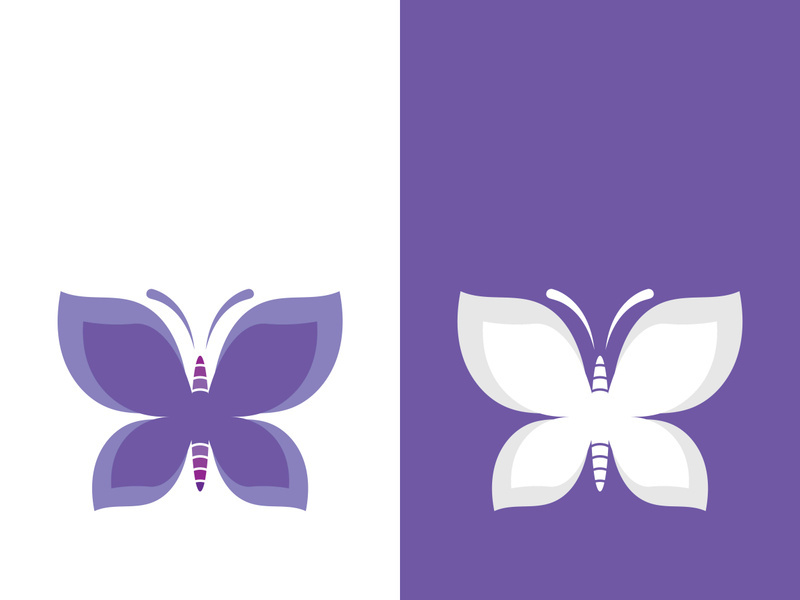 Butterfly logo icon vector design illustration