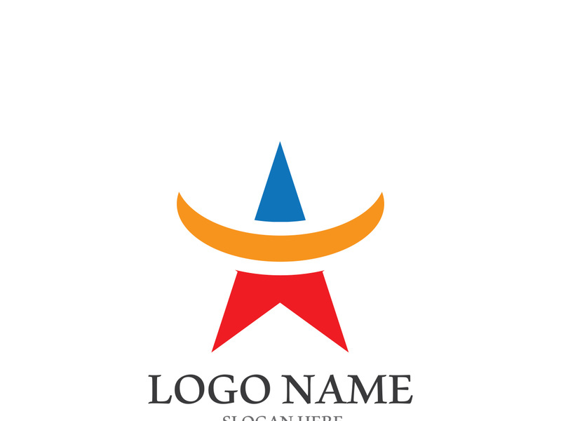 Star icon template vector illustration design