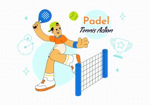 10 Padel Tennis Action Illustration