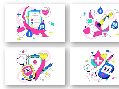 10 World Diabetes Day Illustration