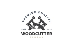 Ax Logo, Wood Cutting Tool Black Silhouette, Lumberjack Vector