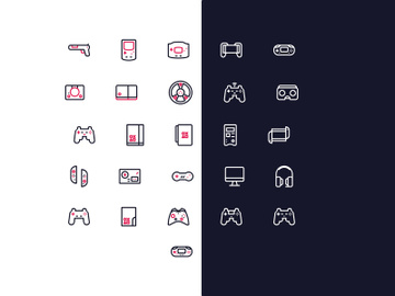 Console Game Icon Set preview picture