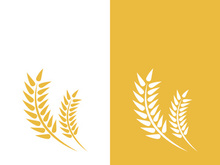 Wheat logo vector icon illustration design