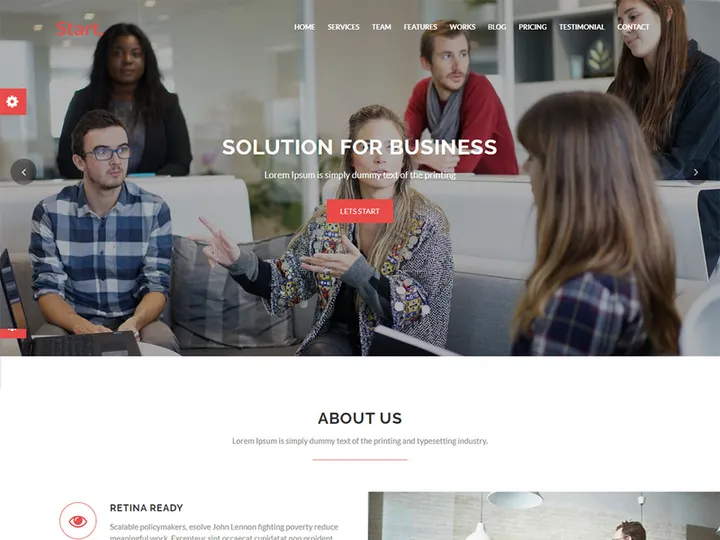 Start Digital Business Agency Website Template