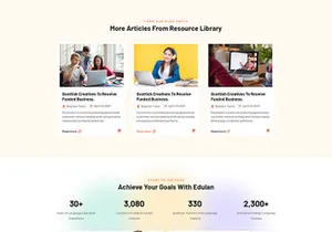 Online Education And LMS PSD Template