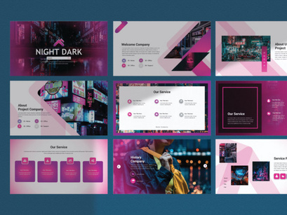 Night Dark Free Presentation Template